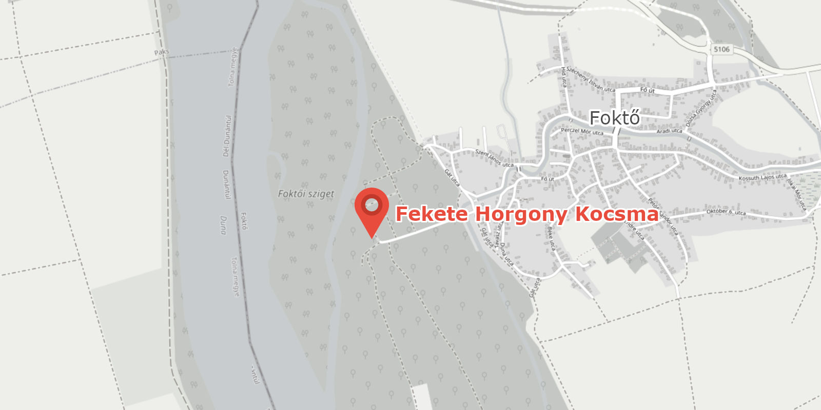 Fekete Horgony kocsma a Google Térképen